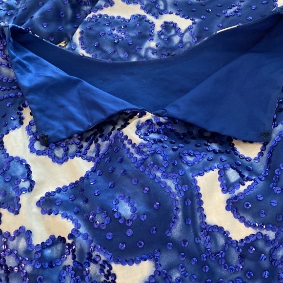 Gorgeous 2 piece dress blue ivory with sequins from a boutique in Saint Thomas M - Picture 13 of 15